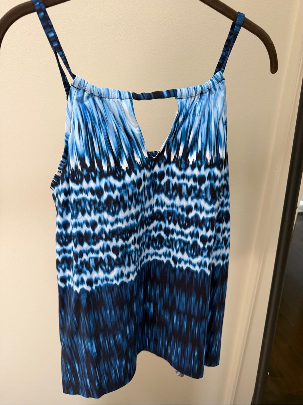 Miraclesuit Blue Tie-Dye Spaghetti Strap Camisole
